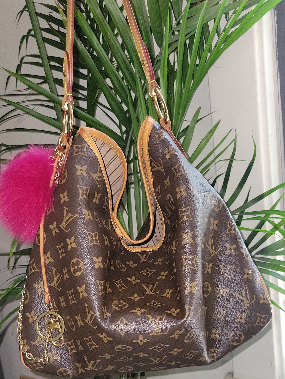 Louis Vuitton 🍒Delightful💞MM Monogram Hobo Shoulder Bag